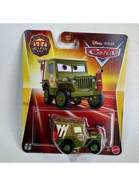 Mattel Disney Pixar Cars Sarge Race & Rescue 1:55 Diecast 2024 Sealed New
